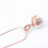 Σετ κοσμημάτων D-GROEE με κολιέ και σκουλαρίκια από ροζ χρυσό με τεχνητό μαργαριτάρι 4