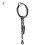 Ayyufe Pack Of1Men Long Chain Ear Piercing Loop Clip Hoop Earring 5