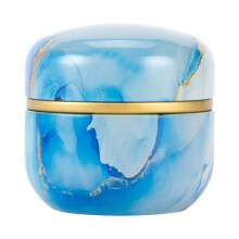 Eease Japanische Teedose, 50 g, luftdicht, blau