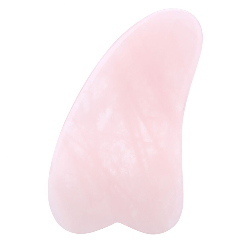 Gua Sha Massage Tool Natural Rose Quartz, Improve Blood Circulation Tighten Skin With Smooth Polished Surface, Facial And Body Massager For Scraping
