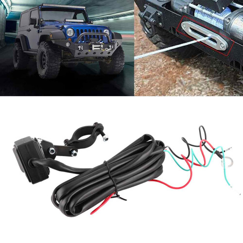Interrupteur à bascule étanche et résistant aux intempéries pour commandes de treuil 12 V VTT/SSV. Télécommande durable et facile à utiliser. 2
