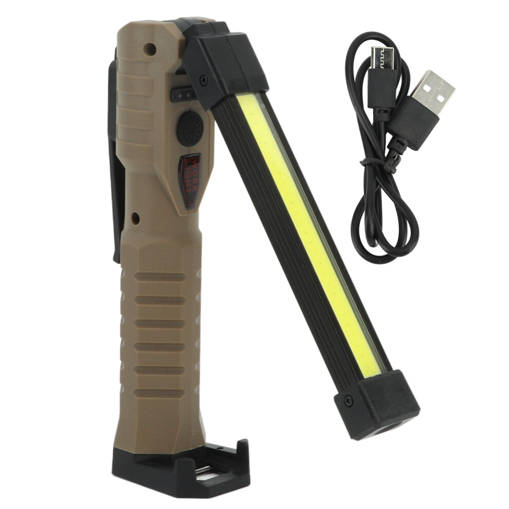 Adaptable Led Work Light, Rechargeable Flashlight With Magnetic Base, 7 Lighting Modes, Type C Charging, 180 Rotating Stand For Garage, Automotive, 9423501813053