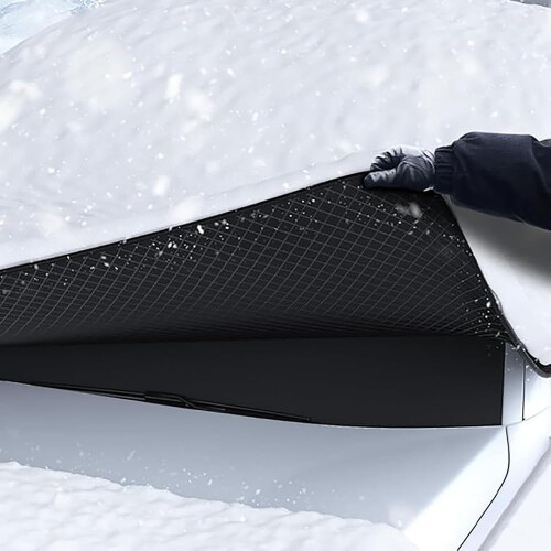 Car Snow Cover, Waterproof Windshield Protector, Foldable Winter Frost Guard 2