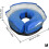 Inflatable Dog Cone for Post Surgery Recovery Adjustable Soft Collar Neck Protector Blue M 4