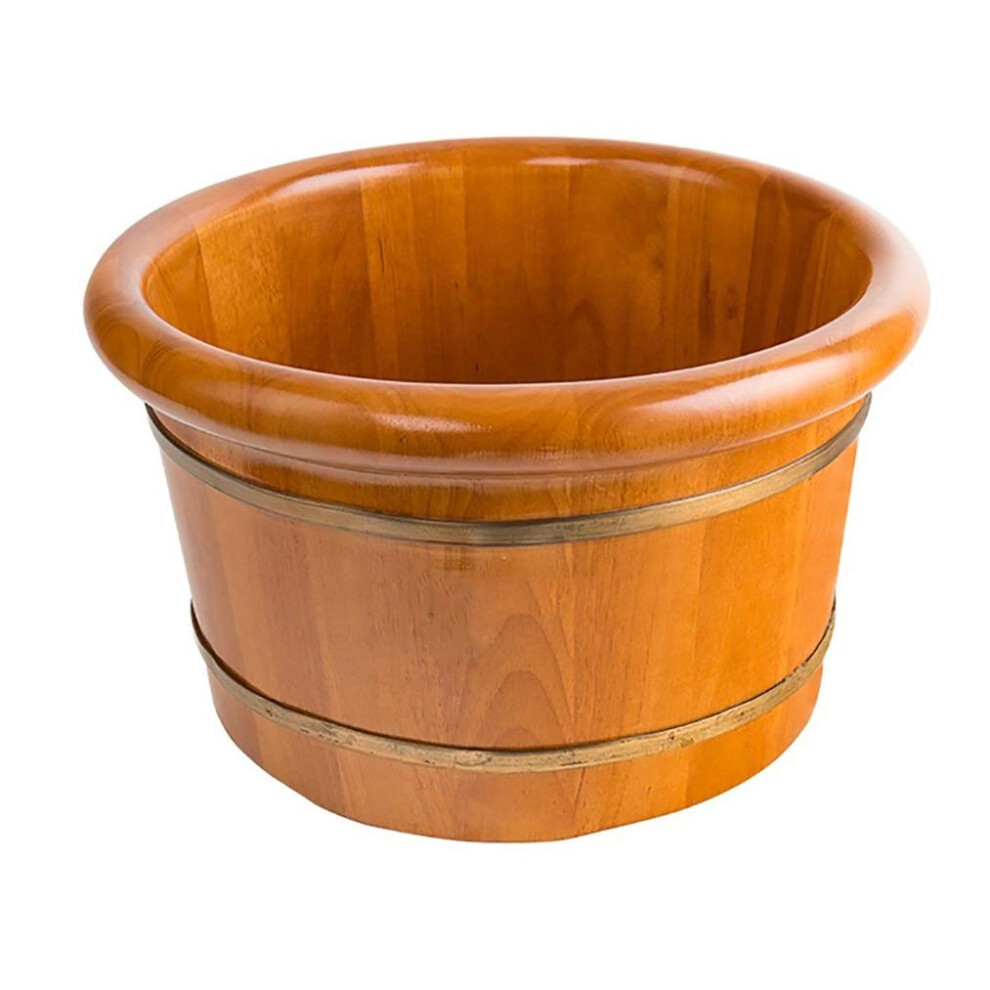 Foot Spa Tub Natural Cedar Wood Deep Soak Basin for Stress Relief and Spa Sauna Use