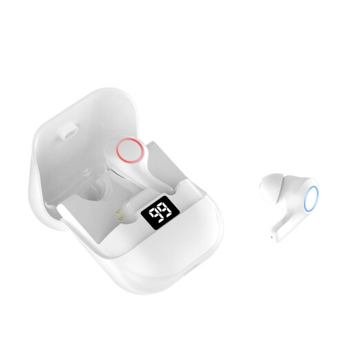 Ασύρματα ακουστικά Bluetooth EQWLJWE με ψηφιακή οθόνη και έλεγχο αφής, συμβατά με TWS, 1