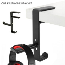 Suporte eletrônico para fones de ouvido Jetcloudlive com altura ajustável e chave tipo L, preto.