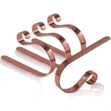 Hook4PCS metallinen joulusukkateline koukkuihin takka ripustin liukumattomalla muotoilulla