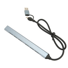 USB C Hub 7in1 Multiport Adapter with Speed Data Transfer for Laptop and Wide OS Compatibility