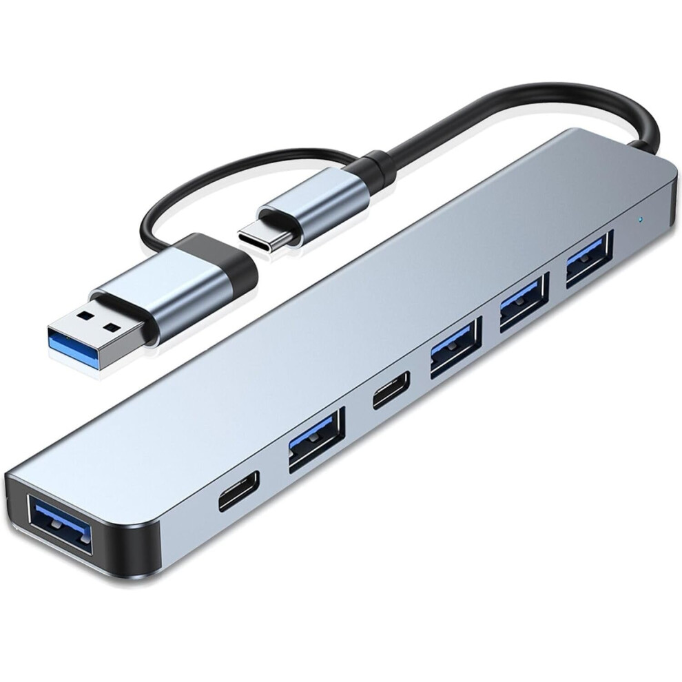 7 In 1 Usb C Hub With Usb 3.0 And Usb 2.0, Speed Data Transfer For Macbook Pro Air 9365369925342