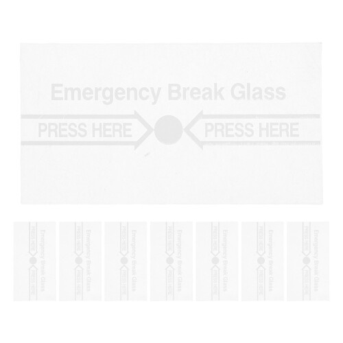 8Pièces Plaque Verre Incendie Transparente Facile À Installer