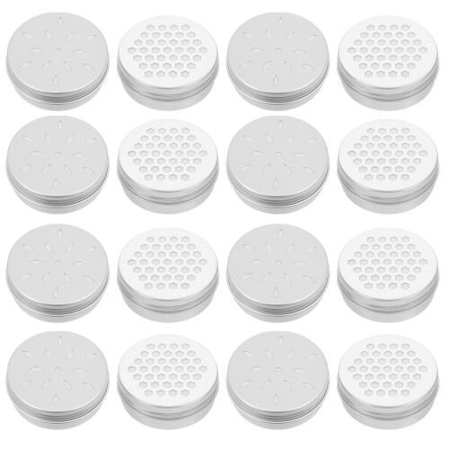 20Pcs Dog Scent Training Canisters Aluminum Tin Containers Silver