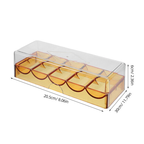 Brown Acrylic Poker Chip Organizer Portable Chip Storage 2
