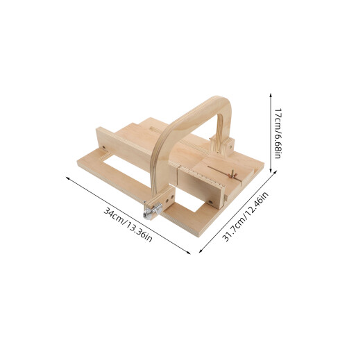 Khaki Adjustable Soap Cutter with Wooden Frame for Handmade Soap 1