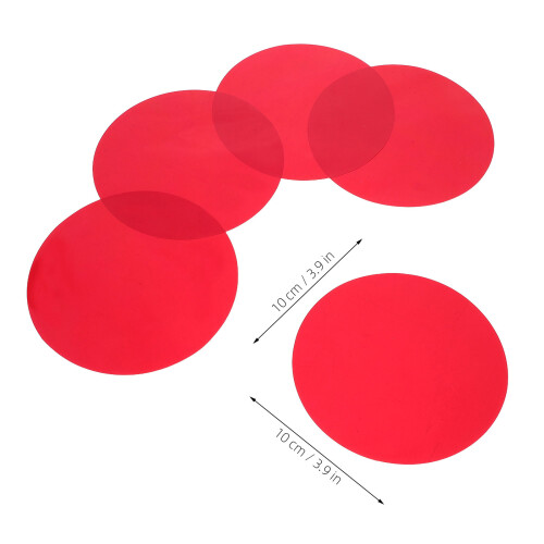 20Pcs Pet Red Color Sheets Easy Application Lighting Filters 2