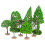 24Pcs Reusable Mini Tree Model Set for Sand Table and Scene Layout 8