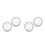 4Pcs Silver Car Speaker Grill Covers Metal Mesh Protective 8
