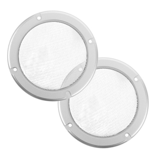 4Pcs Silver Car Speaker Grill Covers Metal Mesh Protective 2