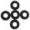 5Pcs Universal Black Rubber Bathtub Stoppers Leakproof Drain Gaskets 10