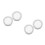 4Pcs Silver Car Speaker Grill Covers Metal Mesh Protective 5