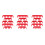 18Pcs Car Ignition Wire Holders Red Plastic Spark Plug Wire Separators 8
