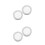 4Pcs Silver Car Speaker Grill Covers Metal Mesh Protective 9