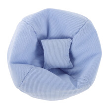 Sky-Blue Soft Mini Doll Sofa Foam Seat for Car Dashboard Display