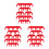 18Pcs Car Ignition Wire Holders Red Plastic Spark Plug Wire Separators 9