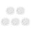 5Pcs Transparent PVC Round Tablecloth Waterproof Elastic Edge Cover 9