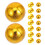 40Pcs Gold Plastic Flagpole Topper Elegant Ball Ornament for Flags 1