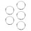 5Pcs Silver Drum Vibration Rings Bass Drum Hoop Protector Enhancer 8