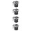 4Pcs Lightweight Aluminum Motorcycle Drink Holder Perch Mount Silver 8