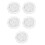 5Pcs Transparent PVC Round Tablecloth Waterproof Elastic Edge Cover 6