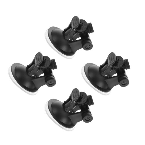 4Pcs Black Car Camera Suction Cup Mount Plastic Metal Durable Holder 2