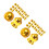40Pcs Gold Plastic Flagpole Topper Elegant Ball Ornament for Flags 5