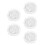 5Pcs Transparent PVC Round Tablecloth Waterproof Elastic Edge Cover 5