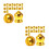 40Pcs Gold Plastic Flagpole Topper Elegant Ball Ornament for Flags 2