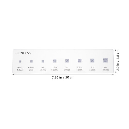 Transparent Acrylic Ring Gauge and Diamond Guide for Detection 1