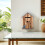 Wall-Mount Wooden Mailbox Light Brown Creative House Design 4