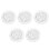 5Pcs Transparent PVC Round Tablecloth Waterproof Elastic Edge Cover 10