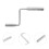 Durable Silver Manual Bed Crank Handle Nursing Care Bed Accessory 8