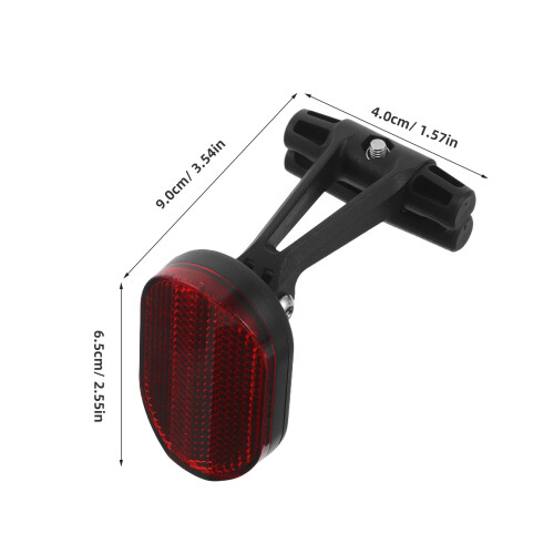 Lightweight Black Seat Hidden Tracker Mount with Bike Reflectors 1