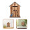 Wall-Mount Wooden Mailbox Light Brown Creative House Design 6