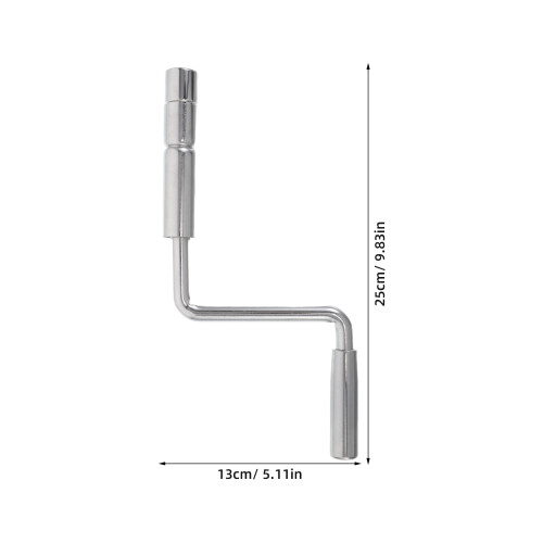 Durable Silver Manual Bed Crank Handle Nursing Care Bed Accessory 2