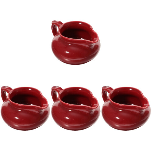 4Pcs Ceramic Gravy Bowls Boats for Storage Use 2