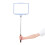 ABS Hand Held Sign Double-Sided Portable Tour Guide Stand 3