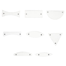 8Pcs Kids Physics Experiment Kit with Convex Lenses and Optical Tools