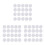 150Pcs Accessories White Plastic Noise Maker Insert Balls 9