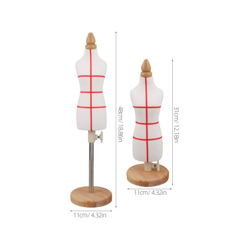 Small Dress Form Mannequin Multi PU Elastic Cotton Sewing Display 1