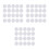 150Pcs Accessories White Plastic Noise Maker Insert Balls 10